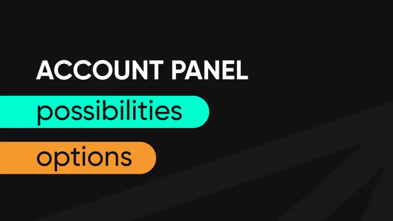 Accounts Panel options and features